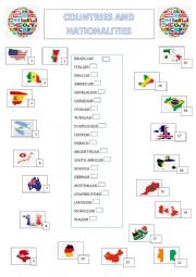 English Worksheet: nationalities
