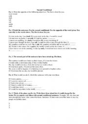 English Worksheet: Second Conditional