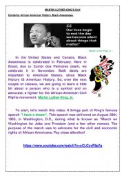 MARTIN LUTHER KING�S DAY SET