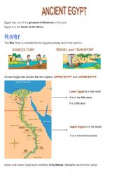 English Worksheet: ANCIENT EGYPT
