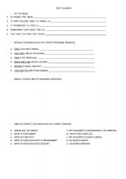 English Worksheet: English Worksheet for children