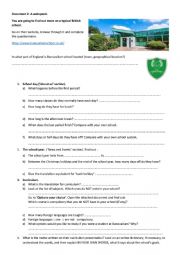 English Worksheet: a webquest to learn more about a typical British secondary school