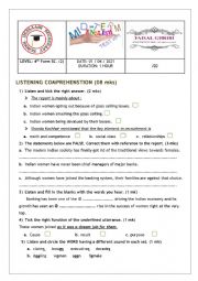 Mid-term 2 test   4th Sec. SC stream