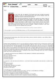 English Worksheet: Reading Comprehensions and Phrasal Verbs