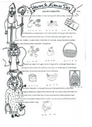 English Worksheet: St Nicholas Day