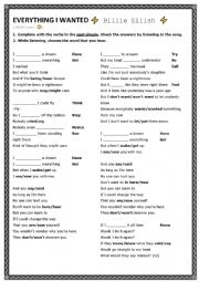 English Worksheet: Billie Eilish - Everything I Wanted