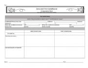 Zero and first conditional comparative chart