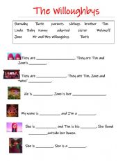 English Worksheet: The willoughbys