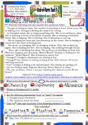 English Worksheet: End of term test 9th form