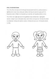 English Worksheet: Reading comprehension
