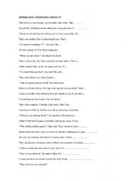 English Worksheet: MIXED TENSES REPHRASING EXERCISES