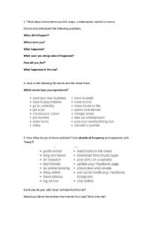 English Worksheet: Preparation for oral exam (Navigate pre intermediate topics)