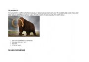 English Worksheet: prehistoric animals