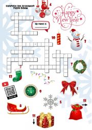 Happy New Year Crossword Puzzle