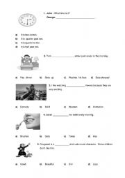 English Worksheet: English quiz 