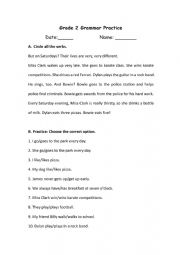 English Worksheet: Inflectional ending