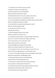 English Worksheet: Rewriting the past (B2-C1)