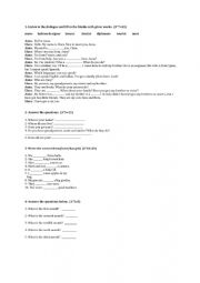 English Worksheet: 9. grade 1-2 unit quiz