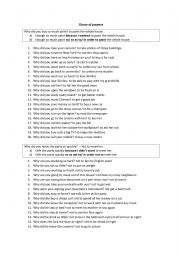 English Worksheet: Clause of Purpose