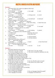 BASIC PASSIVE VOICE WORKSHEET