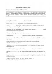 English Worksheet: Idioms about weaponry 2