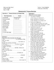 English Worksheet: Review of tenses: Simple Past Vs Present Perfect