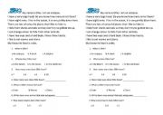 English worksheet: I�m Ollie