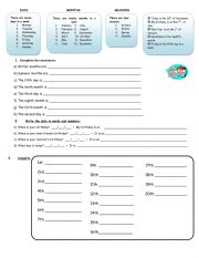 English Worksheet: ordinal numbers