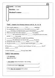 1st form review term 1