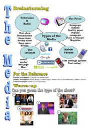 English Worksheet: THE MEDIA