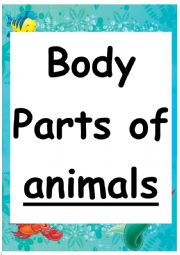 English Worksheet: Body parts of animals