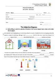 English Worksheet: Adjective Degrees