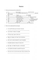 English Worksheet: 1st conditional