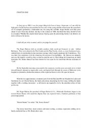 English Worksheet: Benjamin Button reading practice (book)