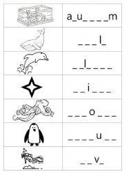 Spelling Worksheet (1st grade)