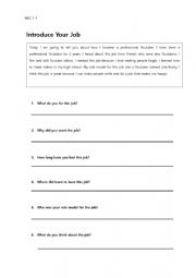 English Worksheet: Interview