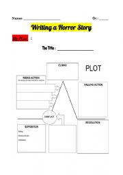 English Worksheet: story elements 