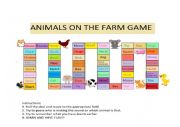 English Worksheet: Animals on farm game