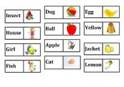 English Worksheet: Domino