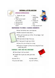 English Worksheet: Letter Writing work