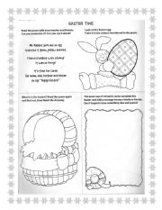 English Worksheet: Easter time