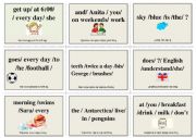 present simple SPEAKING CARDS