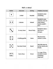 Roll a story using choices as a theme