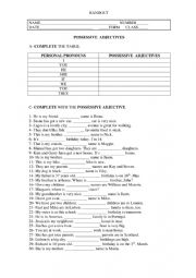 English Worksheet: extra practice