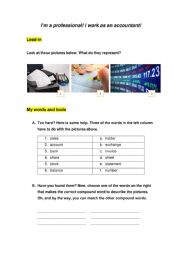 English Worksheet: Accounting Worksheet