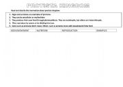 English worksheet: PROTISTA KINGDOM