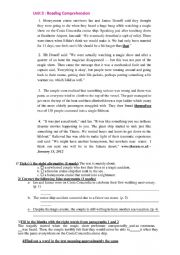 English Worksheet: module 3 third form revision