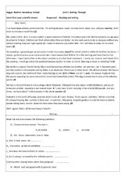 English Worksheet: unit intercultural exchange :dear Amel