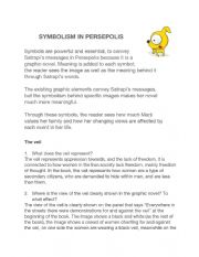 English Worksheet: Symbolism worksheet in Persepolis 