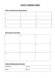 English Worksheet: Grade 2 Revision paper